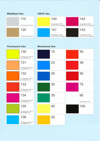 Farbkarte für alle SICO Farbsysteme